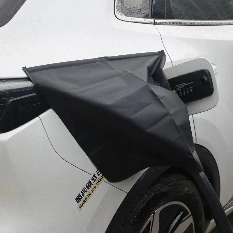 Balck Charger Cover Waterproof Charging Port Cover Rain Plug Protection for All-Weather UV Snow Vehicle Station Rain Shield