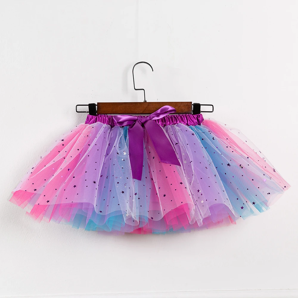 Toddler Girls Tutu Skirt Flower Pleated Princess Skirts Short Pants Under Children 2 3 4 5 6 Year Dance Elastic Waist Skirt Mini ballet tutu skirt children skirts