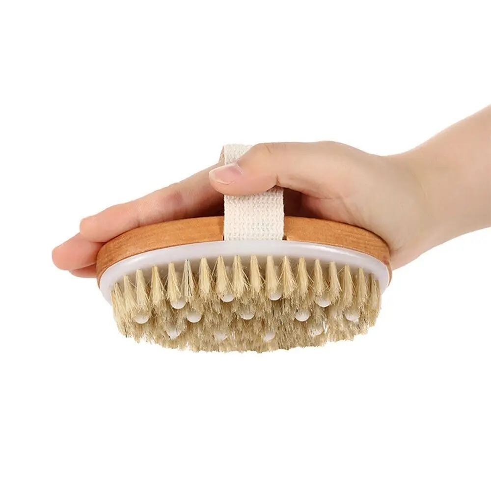 Shower Brush Soft Bristles Body Brush Cellulite Wet Dry Lymphatic Drainage Skin Exfoliating 3