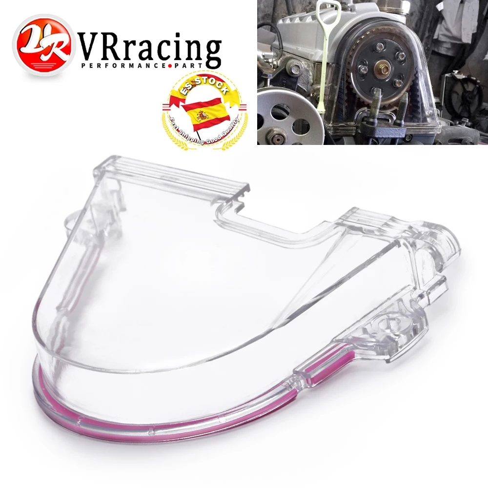 VR Clear Cam Gear Timing Belt Cover Turbo Cam Pulley For Honda Civic 96-00 EK EG D15 D16 VR6337 cam gear cover