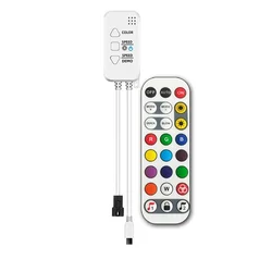 Smartlife RGBIC LED Strip Controller with 24 - Key Remote and Chase Effect, TUYA - Compatible, Alexa - Enabled (One Output)