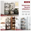 Storage Shelves - 4 Tier Shelf Organizer, Heavy Duty Garage Shelving Unit with Leveling Feet, Stable Metal Shelves Organizer 5