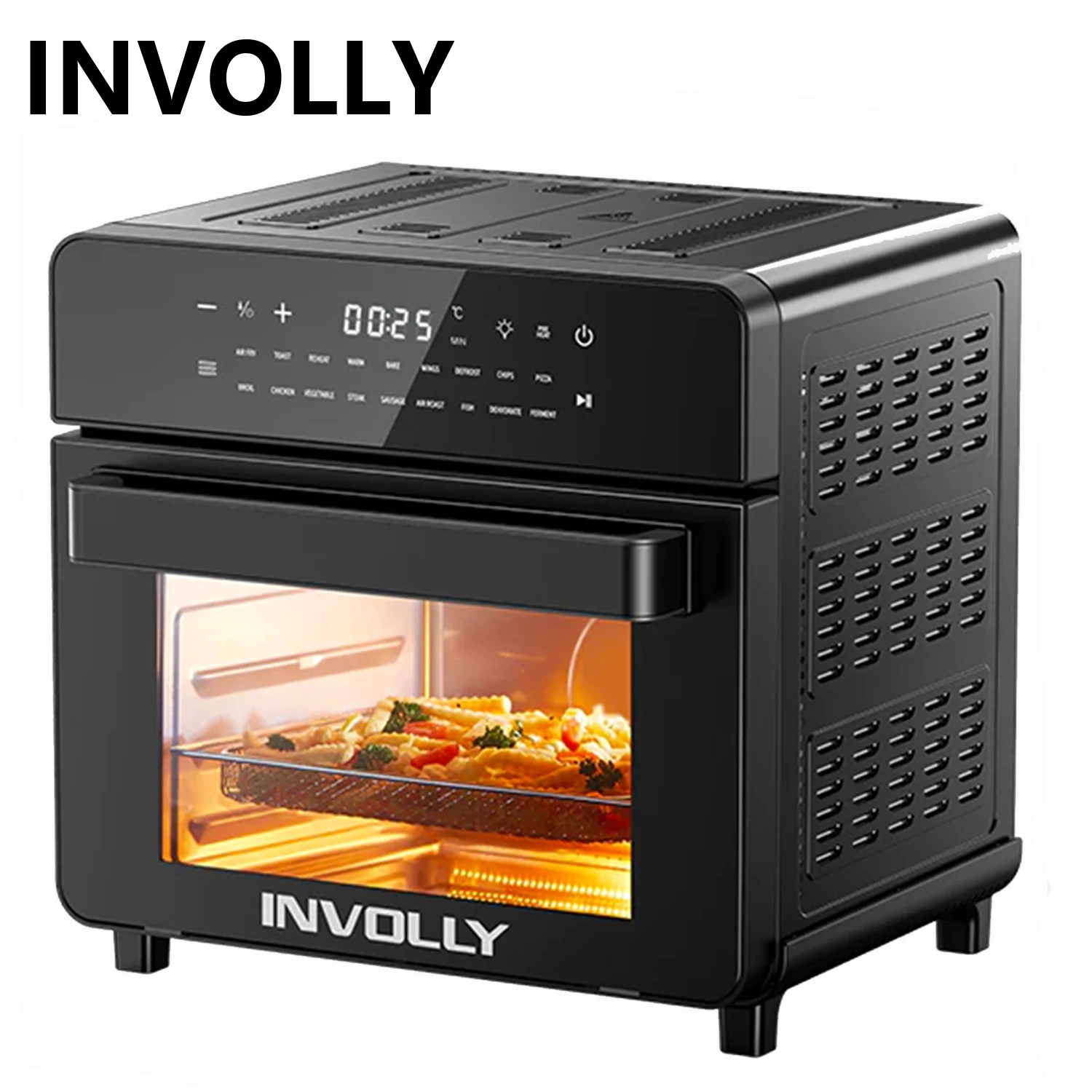 VEVOR 12-IN-1 Air Fryer Toaster Oven, 25L Convection Oven, 1700W