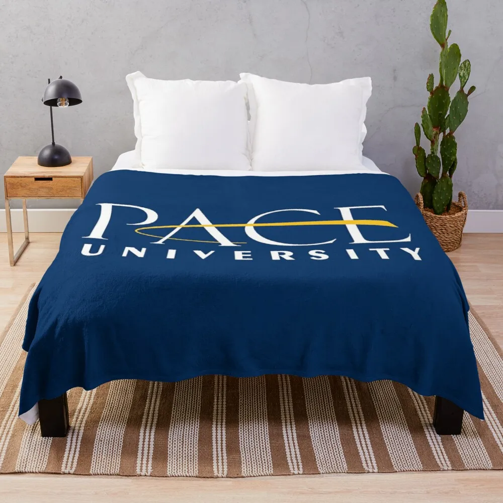 

Pace University Throw Blanket big thick furry couple blanket flannels soft bed blankets