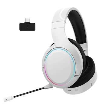 X6 Pro 2.4G 무선 및 BT 5.1 헤드폰, 7.1 스테레오 마이크, 게이밍 헤드셋, PC, 노트북, 모바일, PS4, 5, 스위치, XBOX 화이트용
