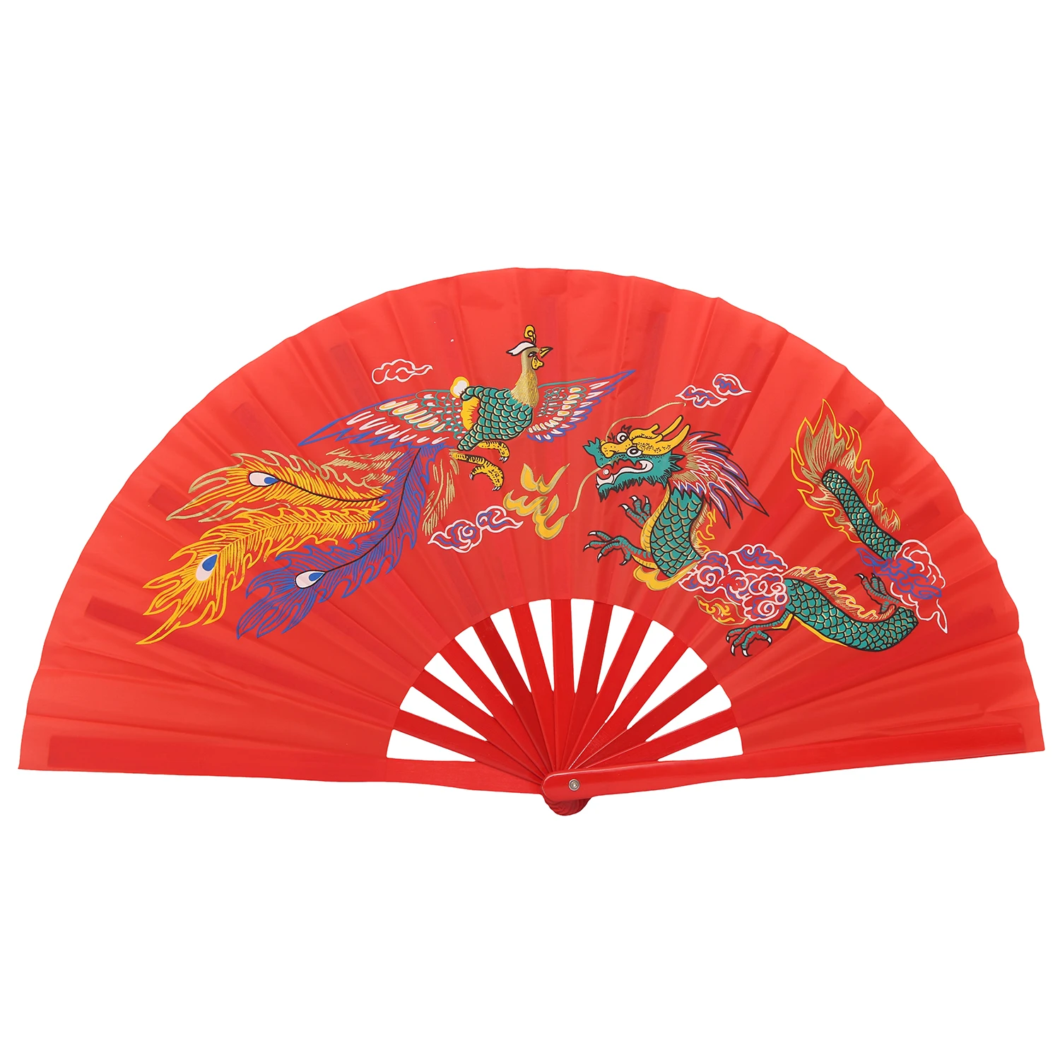 Bambus-Fan für rechte Hände, Tai Chi-Performance-Fan, Kampfsport-Fan, Kung-Fu-Fans, Cosplay-Fan, schwarze Abdeckung, China, viele Muster – Detail 13