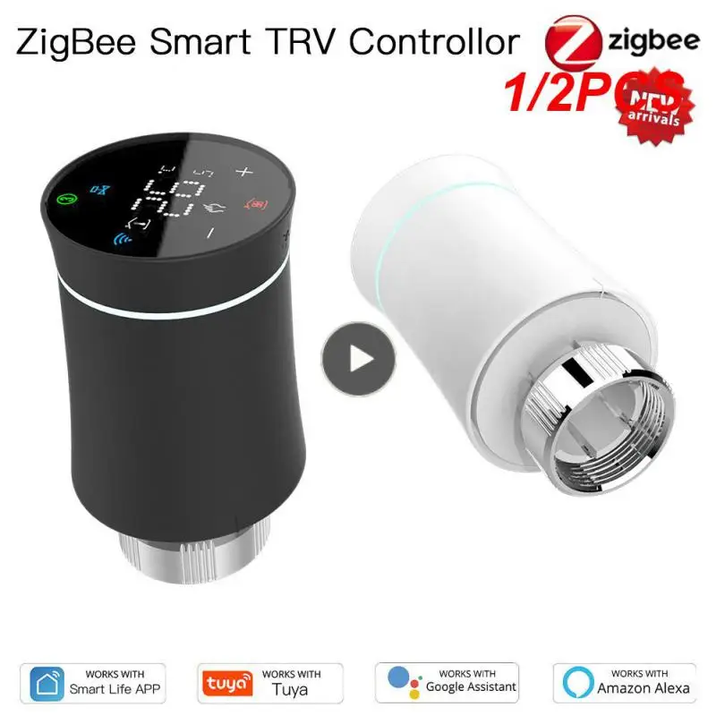 

1/2 шт. привод радиатора Zigbee3.0, клапан с голосовым управлением, контроллер температуры Trv, беспроводной пульт дистанционного управления, программируемый