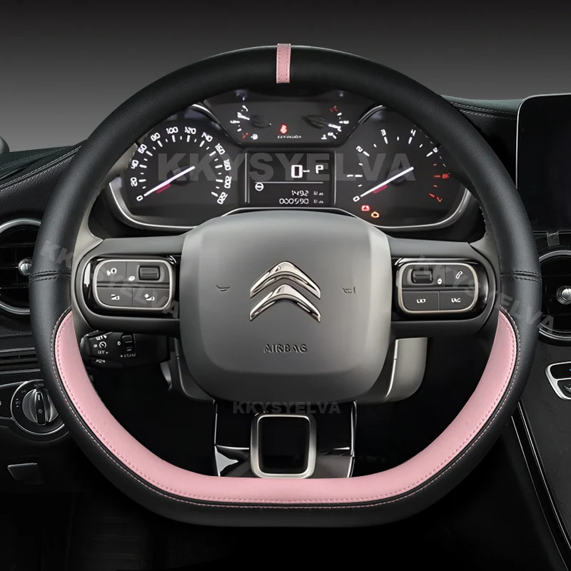 Coprivolante In Pelle Per Citroen C3 2009-2013 – Antiscivolo E Resistente, Accessorio Auto
