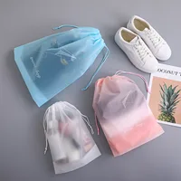 32x42cm Shoes Storage Bag Portable Plastic Organizer Bag For Travel Camping Multifunction Household Dustproof Storage Bags 2