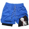 Anime Jujutsu Kaisen Gym Shorts Fitness 2 in 1 Compression Performance Shorts Workout Quick Dry Athletics Short Pants 5