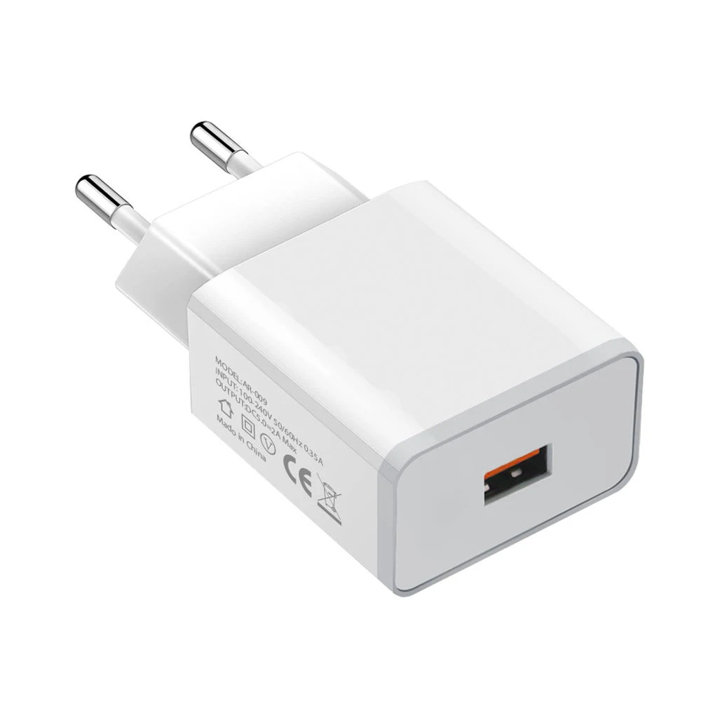 Universal Fast Charging Adapter with Type-C and Micro USB Cable