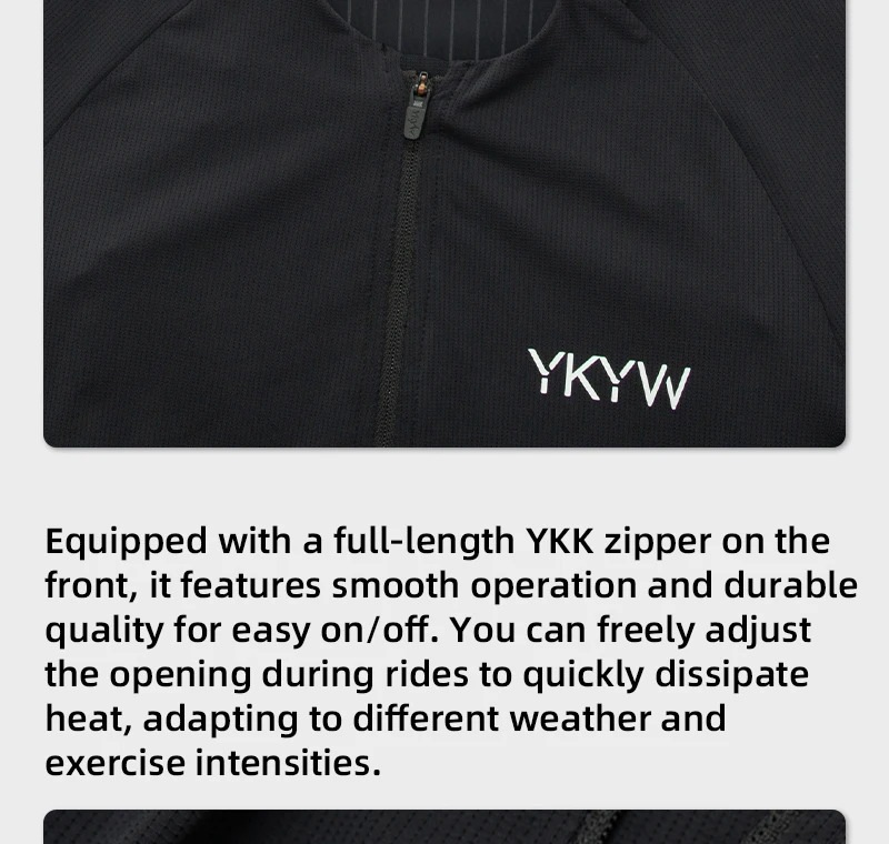 YKYWBIKE Einteiliger Radsport-Skinsuit mit italienischer Interface-Polsterung, aerodynamisches Profi-Elite-Rennrad-Set, Fahrradbekleidung, Shorts – Detail 12