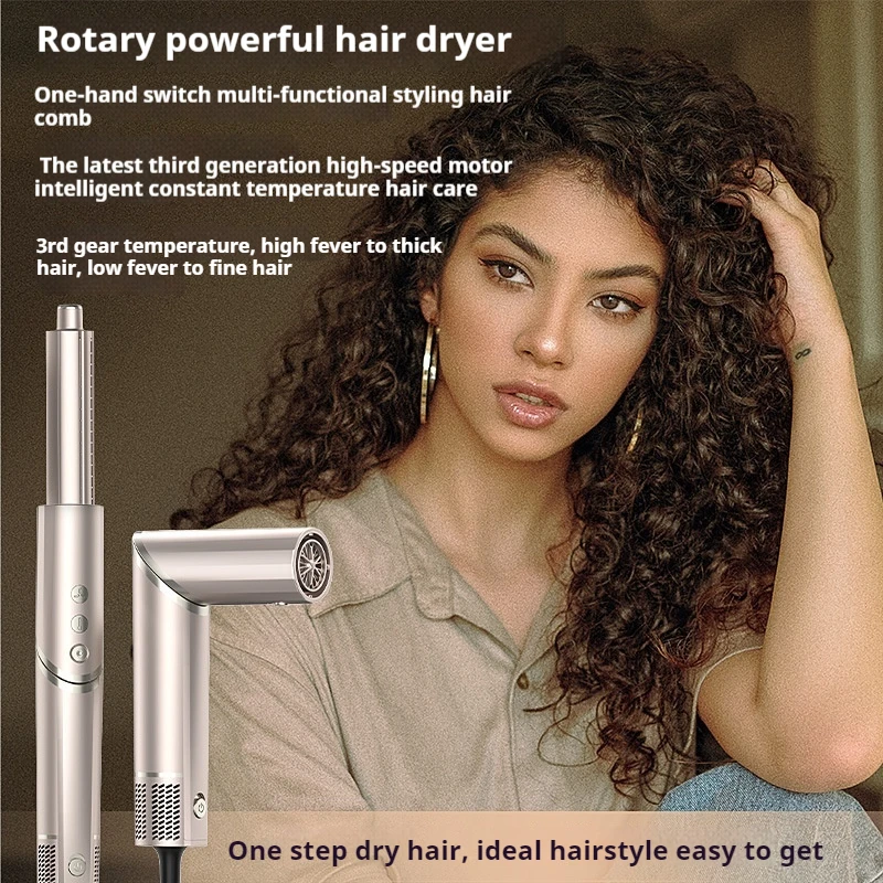 8 in 1 hot air styler and hair dryer brush low noise auto wrapping curling quick drying straightening no heat damage 4