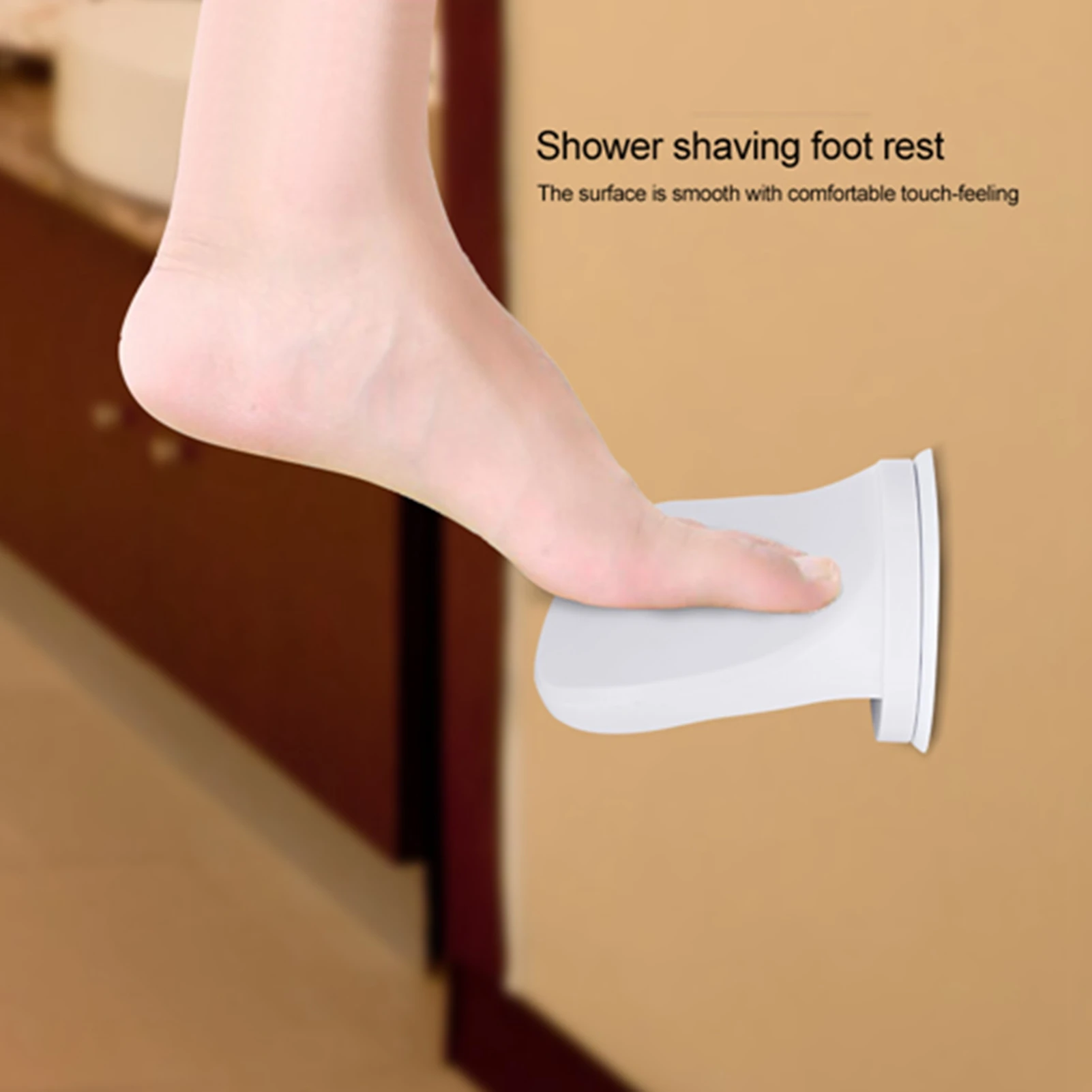 Bathroom Footrest Shaving Foot Rest Bathroom Foot Rest Plastic Bathroom Shower Shaving Leg Aid Suction Cup Step for Home Hotel Use