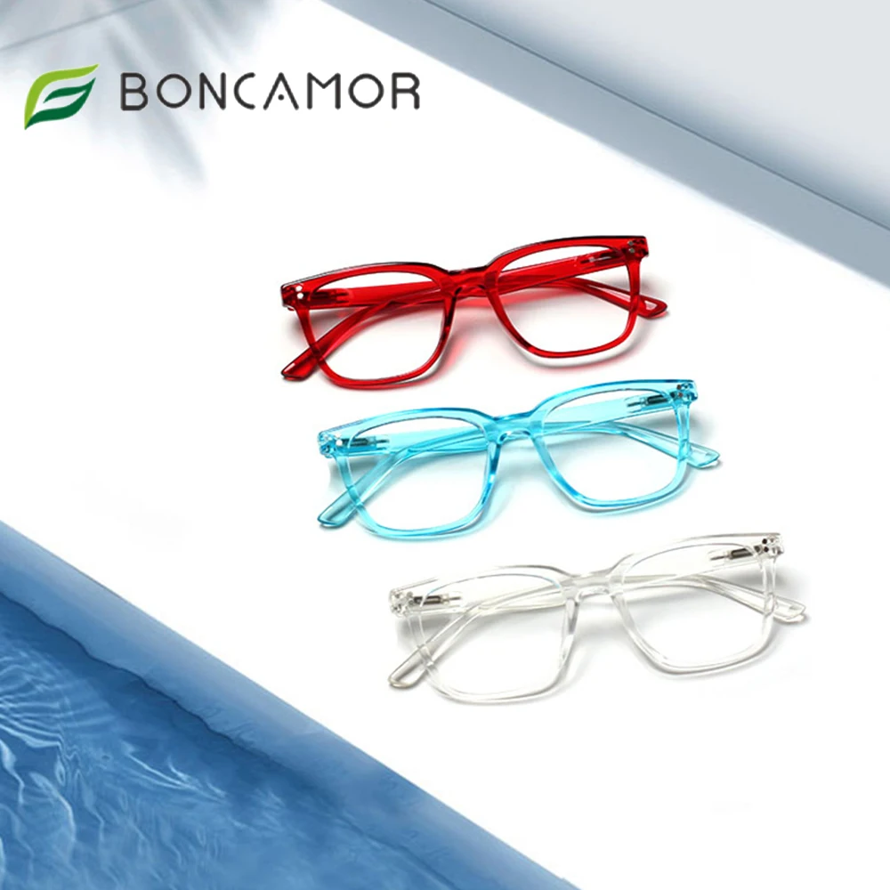 Boncamor Reading Glasses Blue Light Blocking Anti UV  Comfortable HD Reader Men and Women