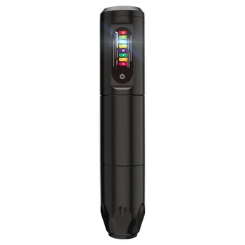 Macchina per tatuaggi wireless, penna per tatuaggi rotativa, penna per tatuaggi Unibody Fornitura per tatuaggi con bottoni arcobaleno per principianti di tatuaggi