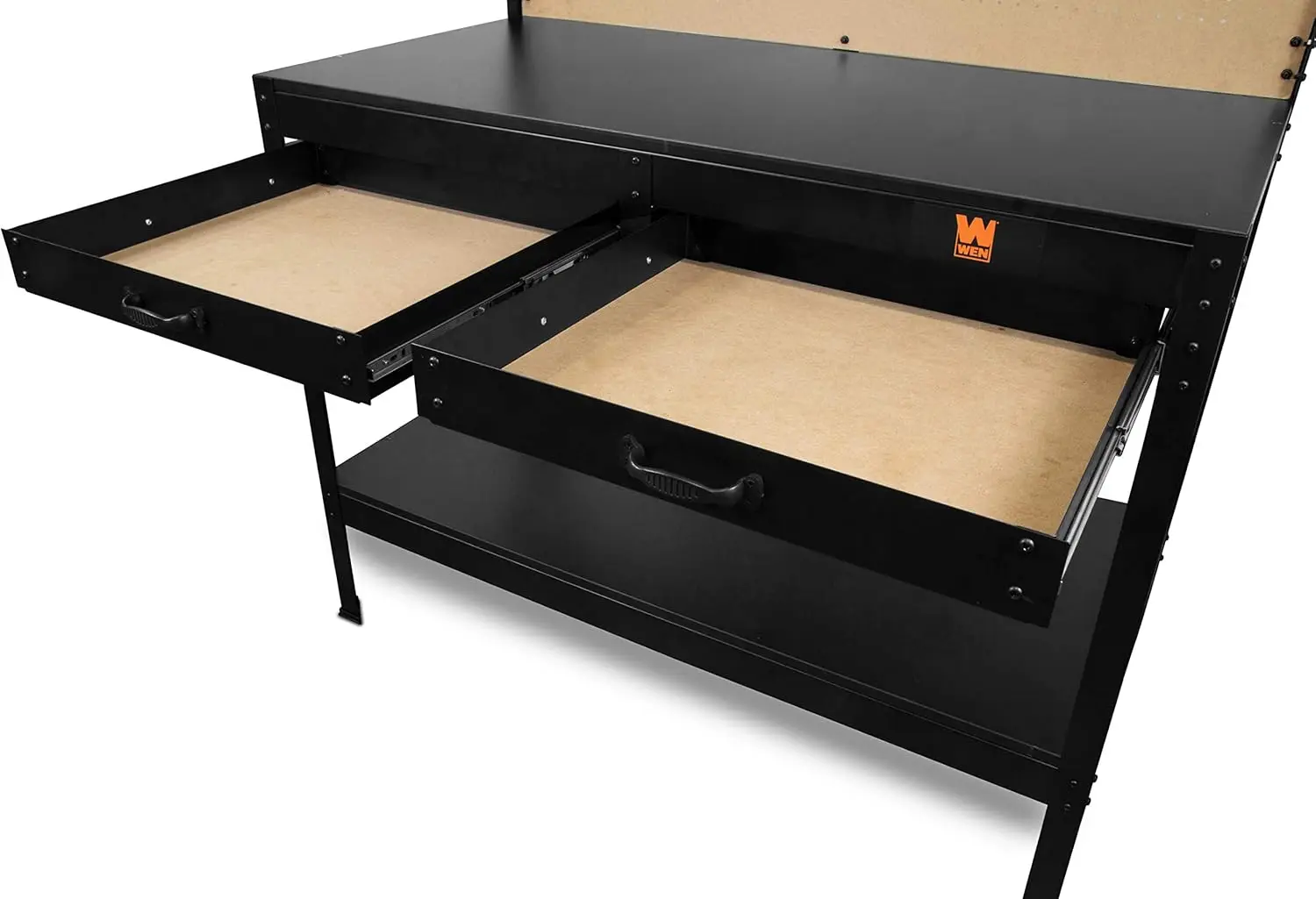 WB4723T 48-Inch Workbench with Power Outlets and Light, Black