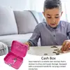 Metal Cash Box Mini Safe Lock Box Portable Mini Small Money Safe Box Sturdy Cash Box Portable for Kids Coin Collection 4