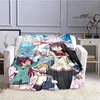 Puella Magi Madoka Magica Cartoon printed blankets Flange Warm blanket picnic blanket Soft and comfortable blanket Birthday Gift 6