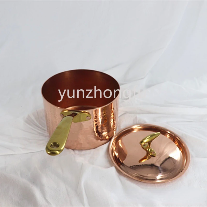 Pure Copper Small Milk Pot Single Handle Brass Pot Small Cooking Pot  Household Mini wok - AliExpress