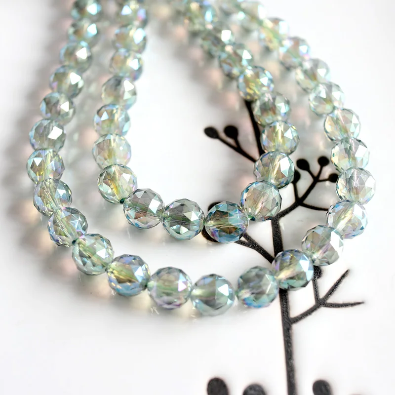 Natural Angel Aqua Aura Quartz Beads 6mm8mm10mm12mm 15