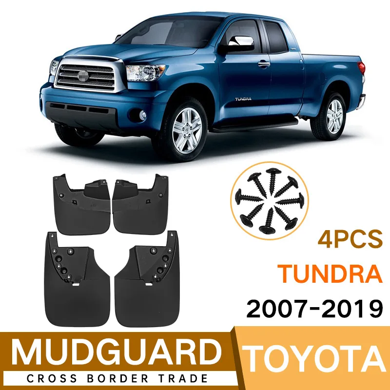 

For Toyota Tundra 2007-2019 Car Molded Mud Flaps Splash Guards Mudguards Front Rear Styling Front Rear Car Accessories