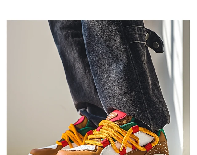 New Hamburger Designer Skateboarding Shoes Men Comfortable
