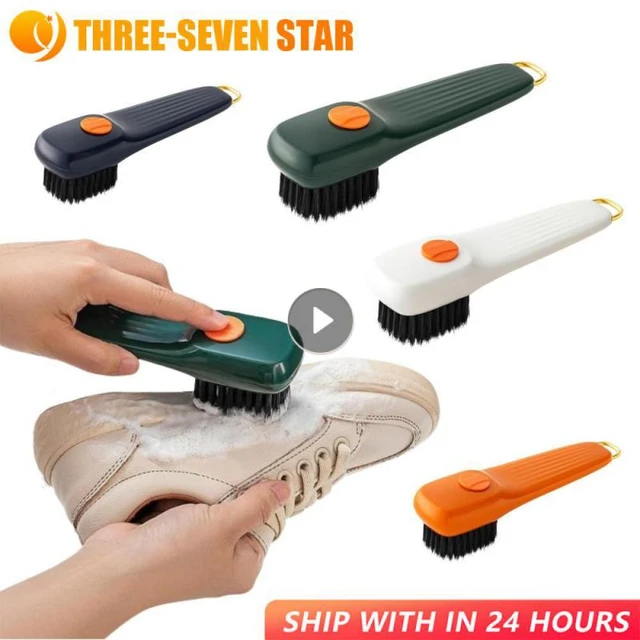 Multi Functional Shoe Brush Press Type Automatic Liquid Out
