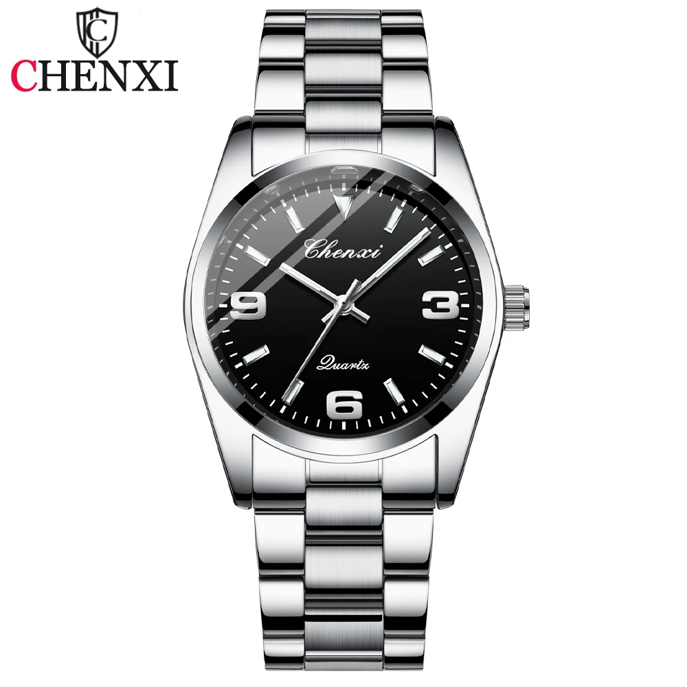 CHENXI nouvelle mode montres hommes Top marque de luxe montre pour homme en acier inoxydable Sport étanche Quartz horloge mâle