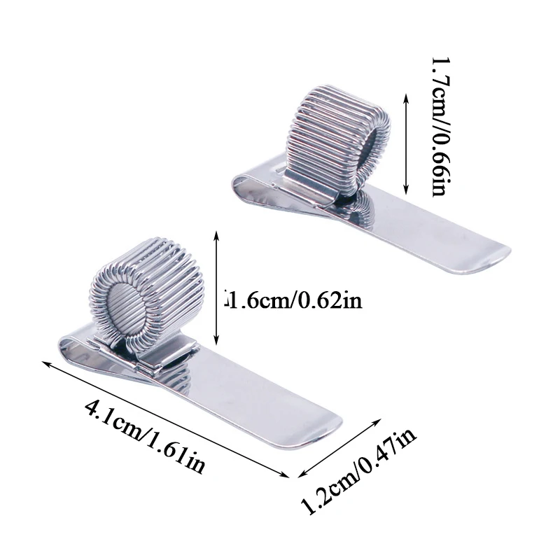 Pen Holder Single Hole Metal Spring Pen Holder Pocket Clip Spring Loop Doctors Nurse Uniform Notebook Clip