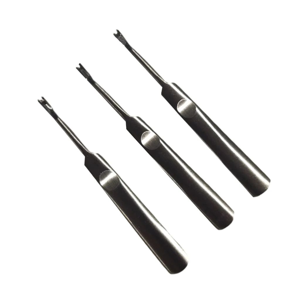 3 Pieces Set Professional Leather Manual Edge Beveler Groovers U V Shape Leathers Grooving Tool Leathercraft Handtool
