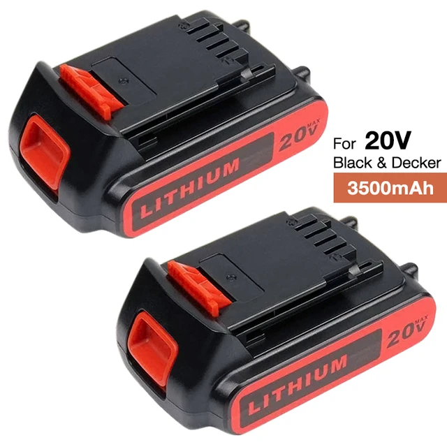 PACK 1.5Ah 2.0Ah for Black and Decker 20V Lithium-Ion Max Battery