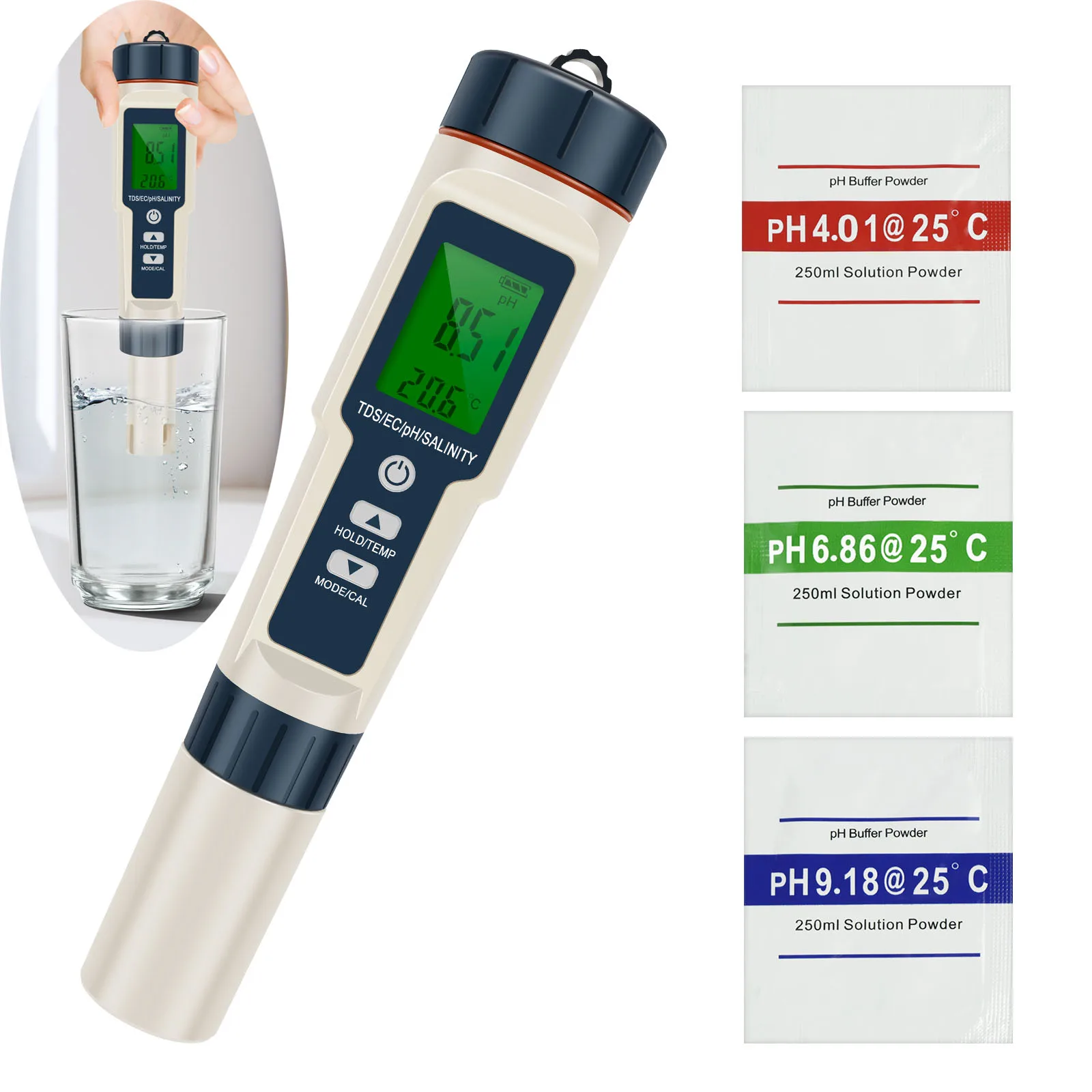 5-in-1 Digital Pool Tester: The Precise, Backlit Solution for Accurate ...