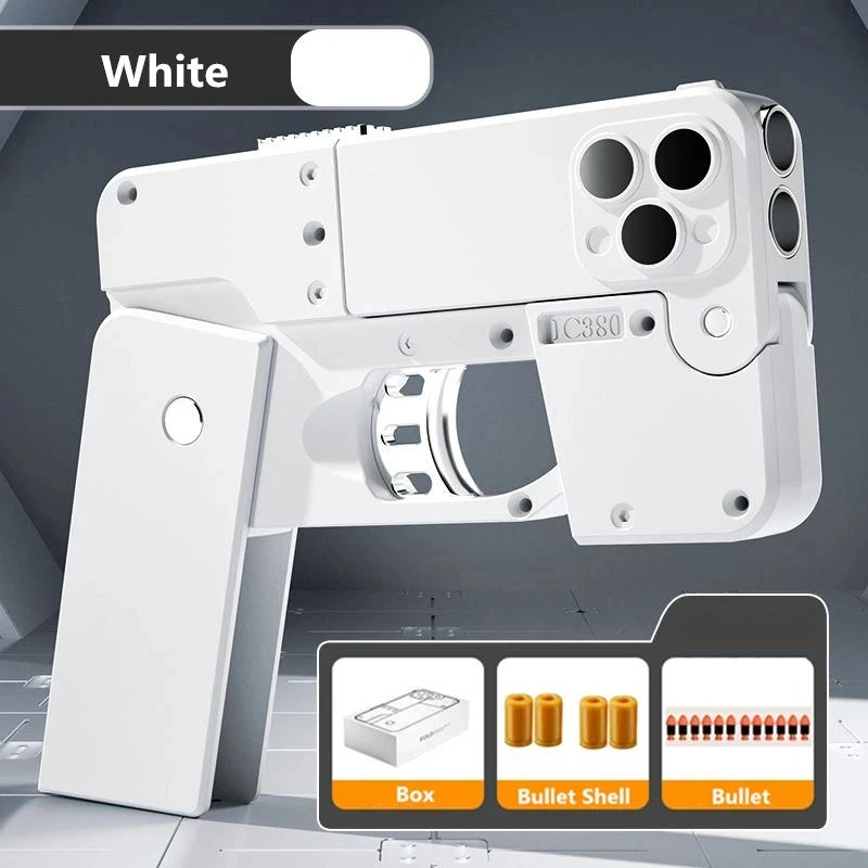 Folding Soft Bullet Toy Gun - Creative Novelty Toy