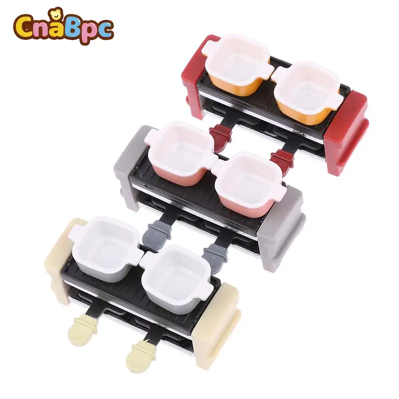 

1/12 миниатюрная двухслойная машина для жарки и выпечки для кукольного домика, модель, имитация кухонных игрушек для украшения кукольного домика