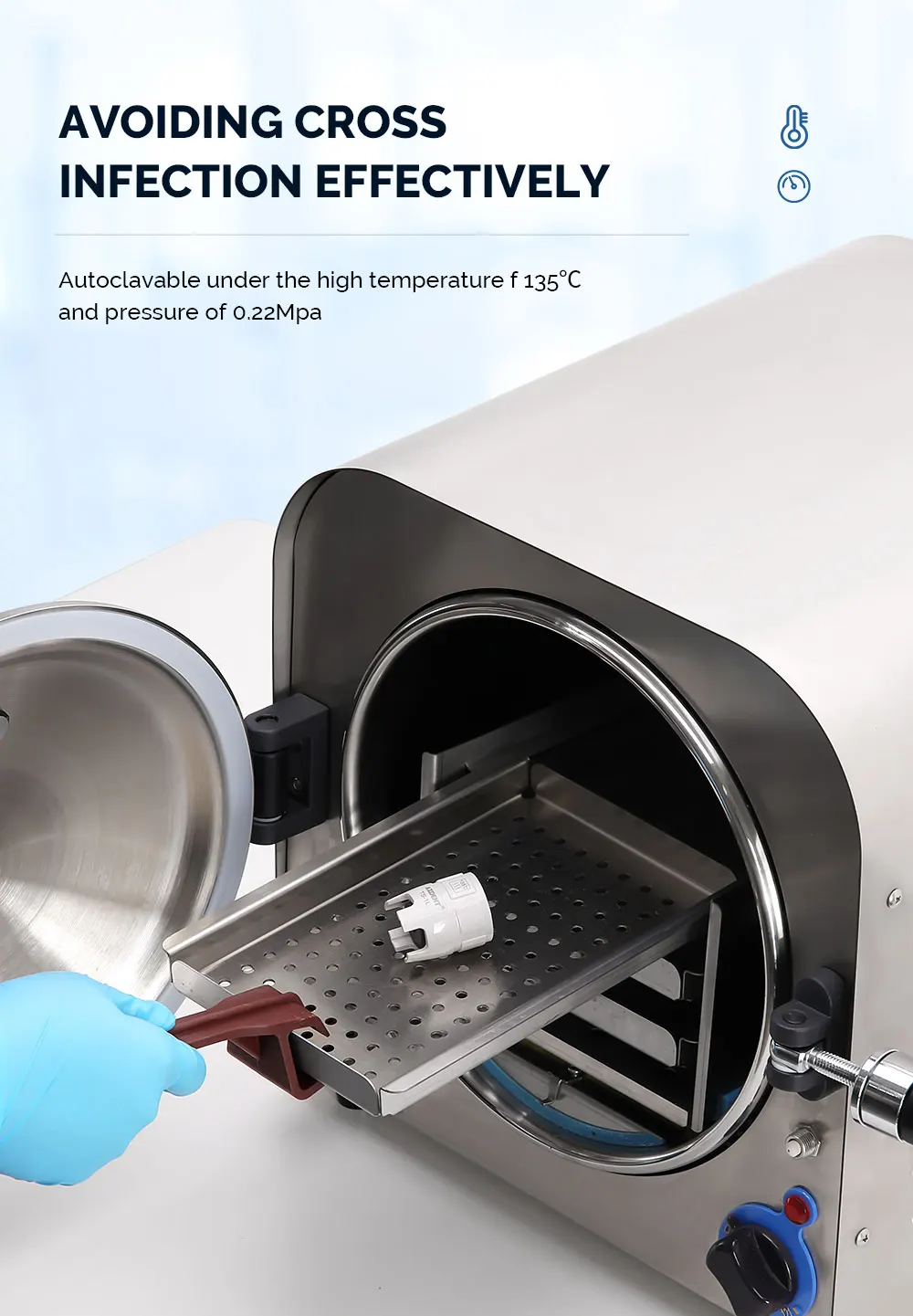 AZDENT Dental Ultraschall-Scaler-Spitzen Drehmomentschlüssel Passend für EMS Satelec Woodpecker DTE KAVO Sirona Autoklavierbarer Spitzenhalter – Detail 22