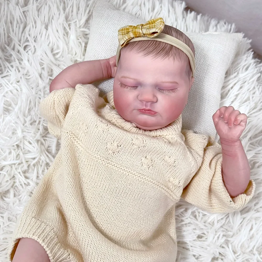 

Reincarnation Baby Quinlyn's Soft Body Doll with 3D Skin Multi-layer Painting and Visible Veins Soft Touch Doll Gift