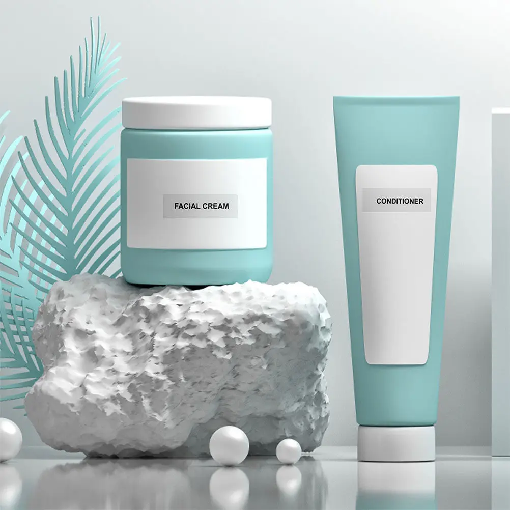 12장 투명 방수 여행용 병 라벨 (화장품, 샴푸, 컨디셔너, 로션, 크림, 리필용 병)