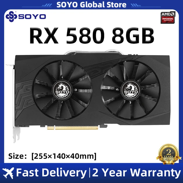 SOYO AMD RX580 8GB 그래픽 카드 – 강력한 그래픽 성능으로 게이머들의 선택