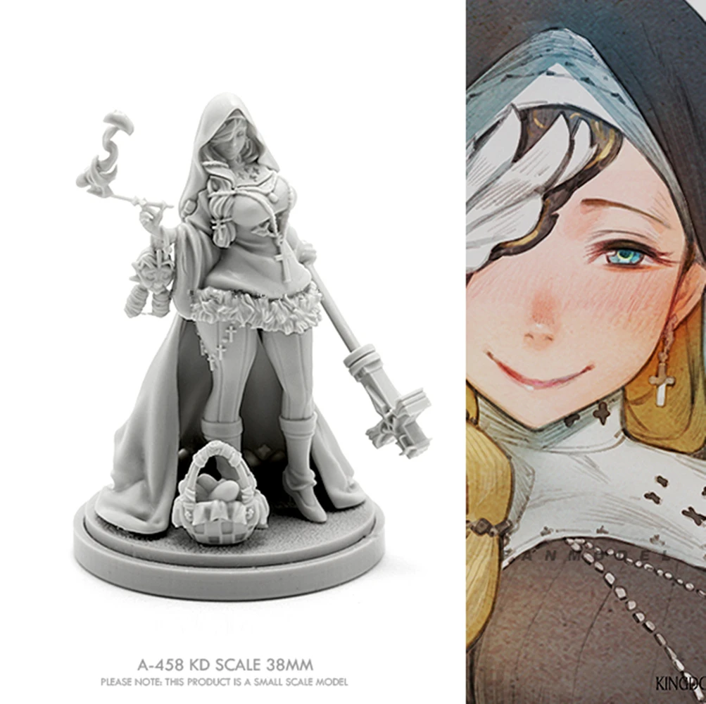 Kit Modello Resina 30 Mm King-Dom Death - Variante Dark Elf | Non Dipinto E Non Assembrato Per Hobby Modellismo