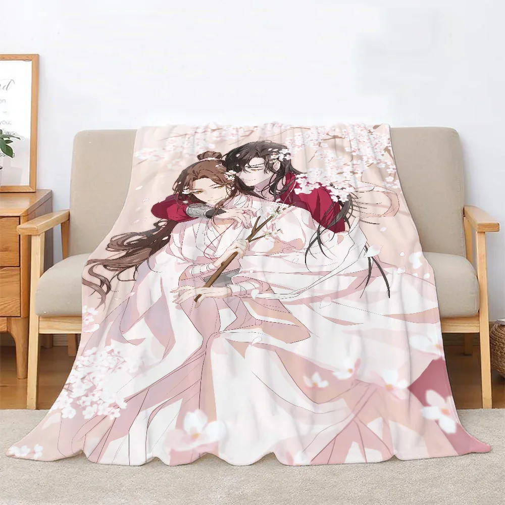 Blankets for Decorative Sofa Blanket King Size Heaven Officials Blessing Cobija Cute Throw Blanket Fluffy Plaid Home Interior 2