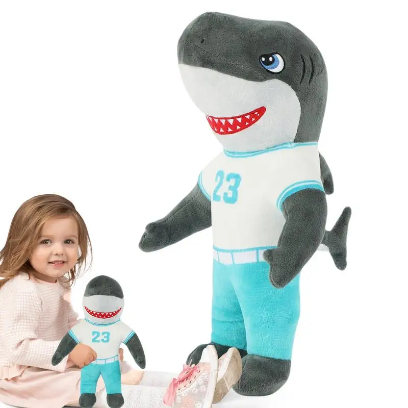 32cm Greg's Shark Plush Toy Anime Stuffed Animal Sportswear Greg Shark Doll Plushies Throw Pillow girls Birthday Christmas Gifts 20pc set creative a4 envelope 23 32cm vintage envelope for postcard christmas wedding large exceed thickness file bag stationery