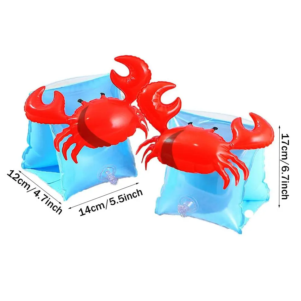 Swimming Armbands 2Pcs Baby Swimming Arm Ring Child Inflatable Pool Float Safety Training Swimming Circle Armbands Water Ring Pool Armbands Tools