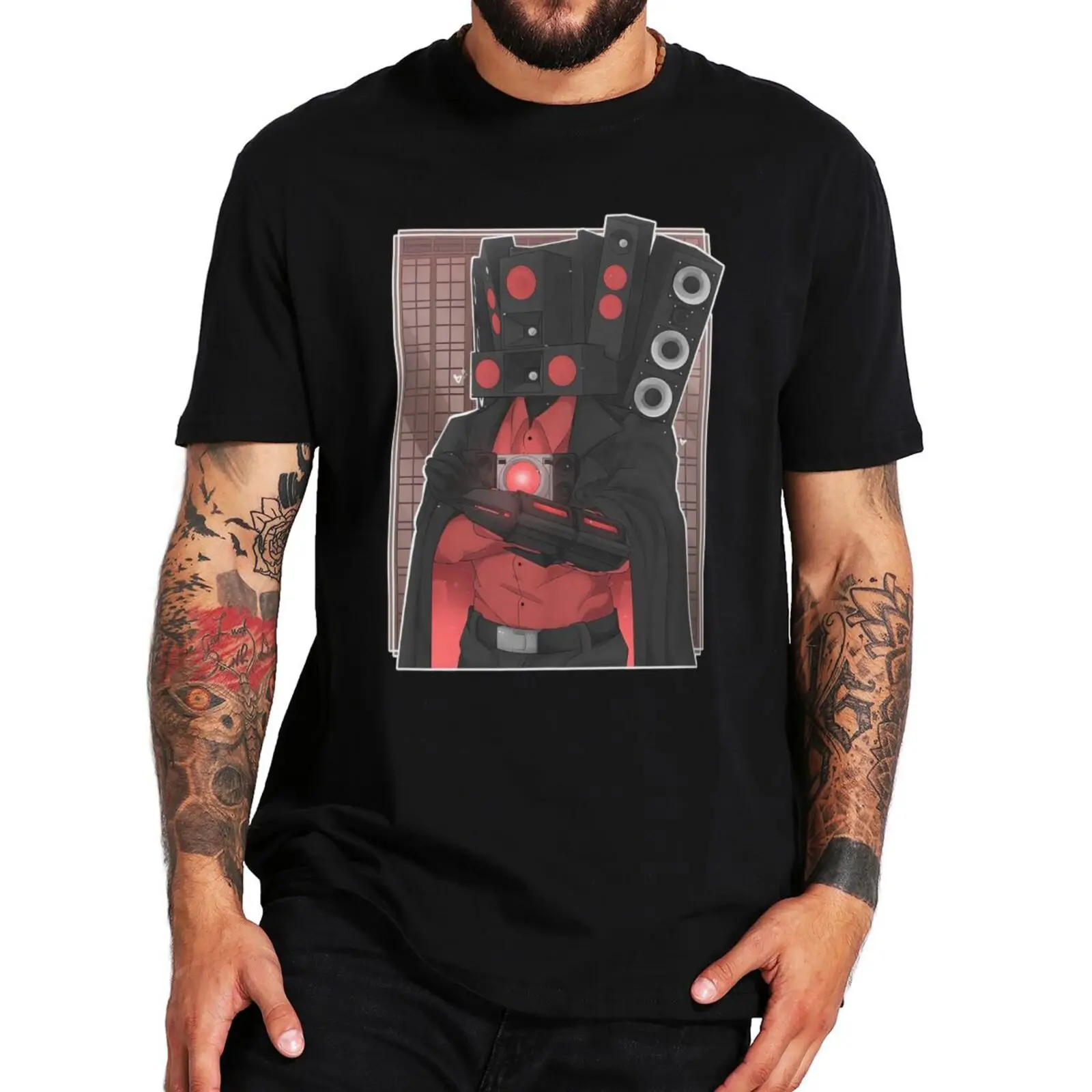 

Skibidi Toillet T Shirt Cameraman Speakerman Graphic T-shirts 100% Cotton Soft O-neck Unisex T-shirts EU Size
