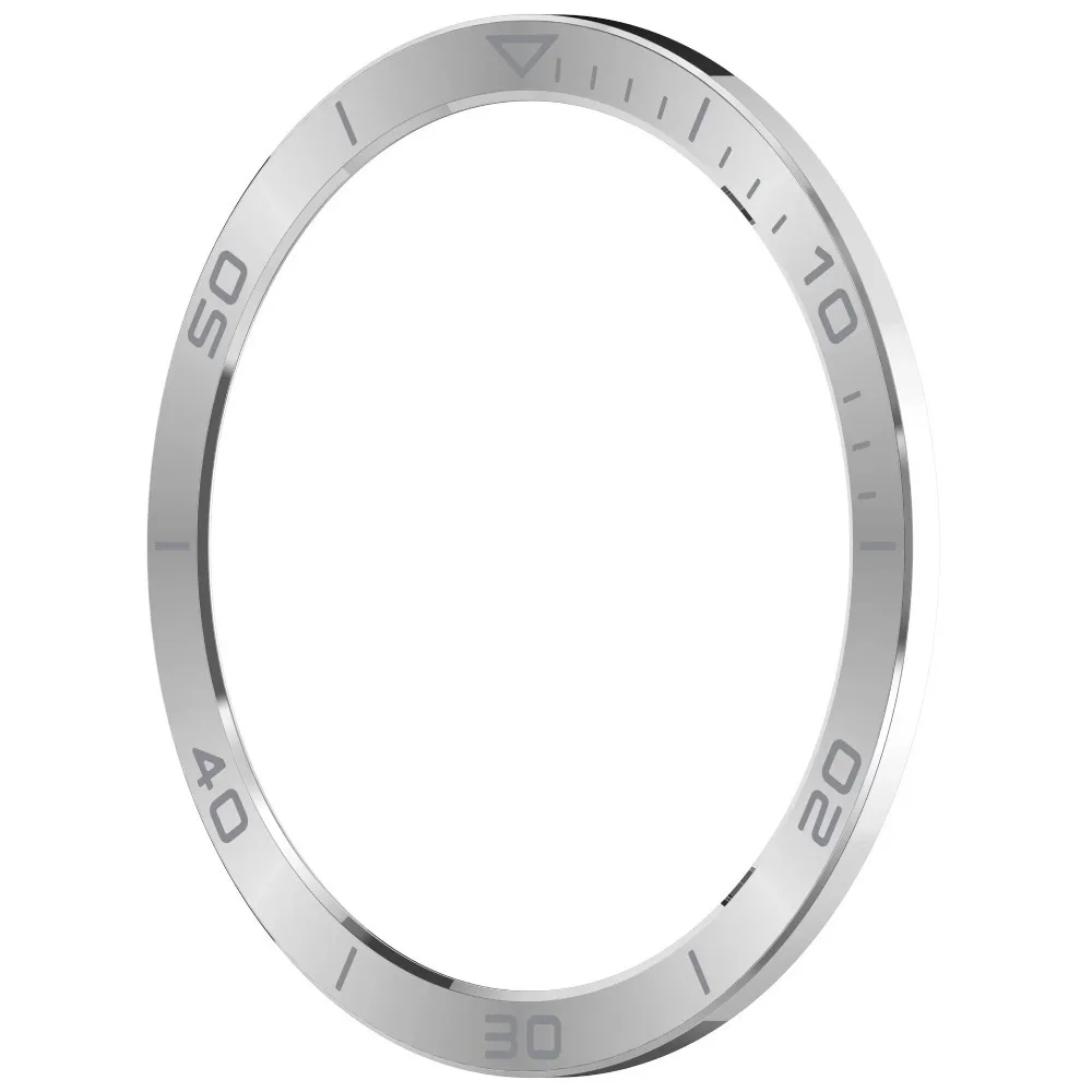 Elegant Stainless Steel Bezel Ring with Time/Speed Scale and Anti-Scratch Frame