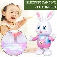 Cute Funny Rabbit Crawling Toys Electronic Dancing Rabbit Guitarist Toy For Children's Toys Early Education Enlightenment Toys 2
