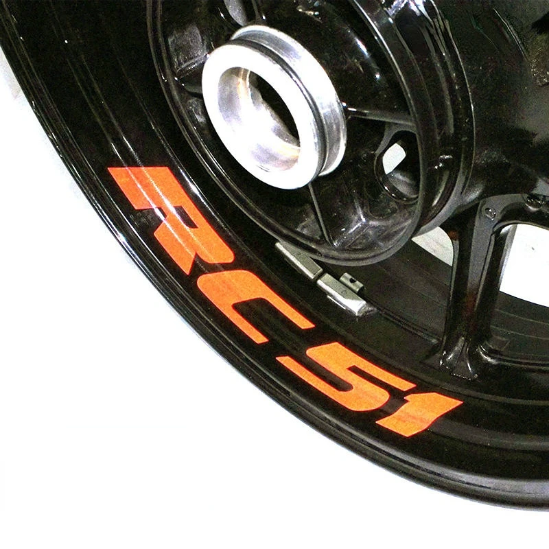 Custom Inner Rim Declas Wheel Reflective Stickers Stripes FIT FIT HONDA  RC 51