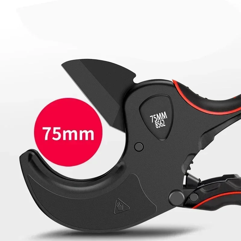 Professional Tube Scissors Pipe Cutter SK5 Blade With Treatment Ratchet Pvc/Pu/Pp/Pe Hose Pipe Shears Electric Line Hand Tools 4