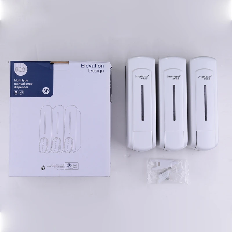 Soap Dispenser 1050ml Single/Double/Triple Wall Shower Bath Shampoo Gel Dispenser Bathroom Liquid Container