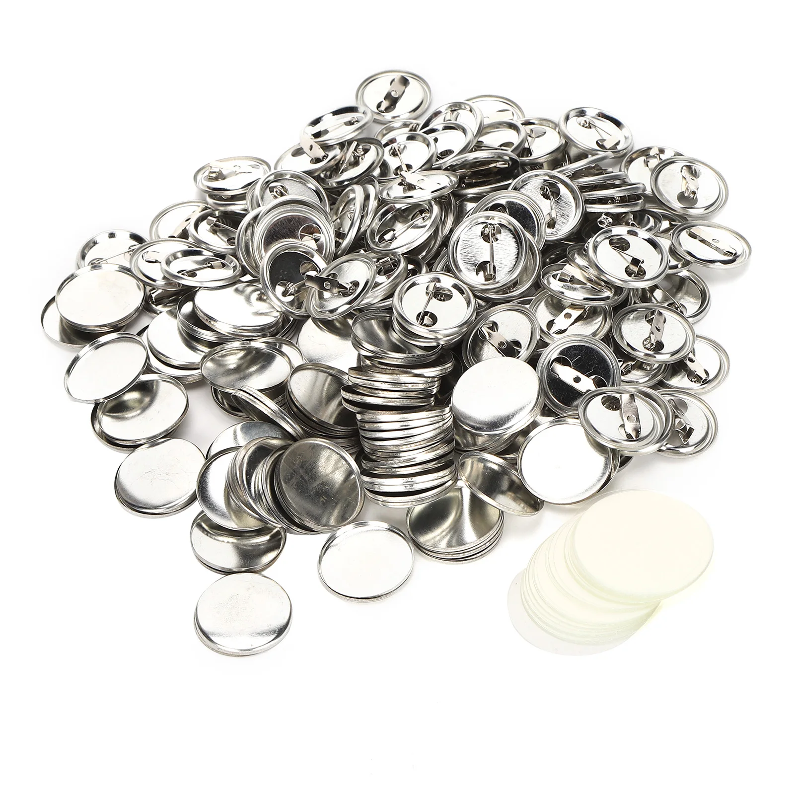 58mm 100pcs DIY Blank Pin Button Badge Material Whiteboard Fridge Magnets Mini Morror Making Parts Punch Press Machine Supplies